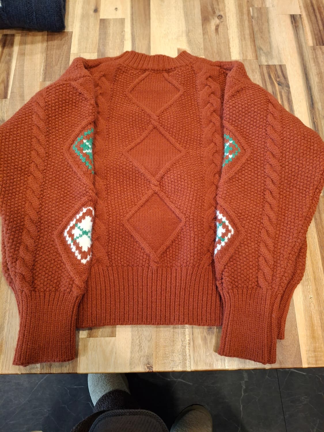 (마지막특가) 아가일 패턴 니트 스웨터 상품이미지5