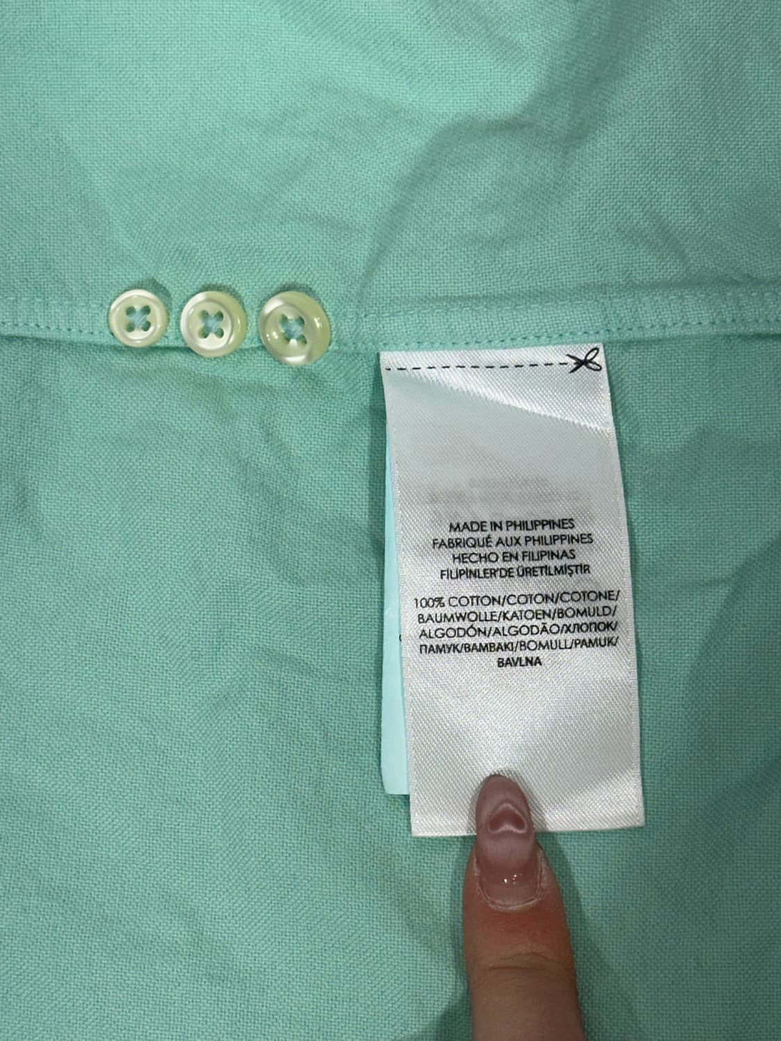 랄프 로렌 민트 신형 솔리드 단색 오버핏 셔츠 XXL 상품이미지7