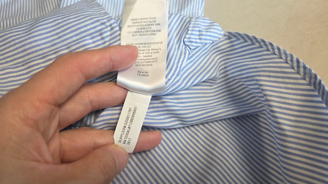 폴로  포니 포플린 핀스트라이프 셔츠  상품이미지6