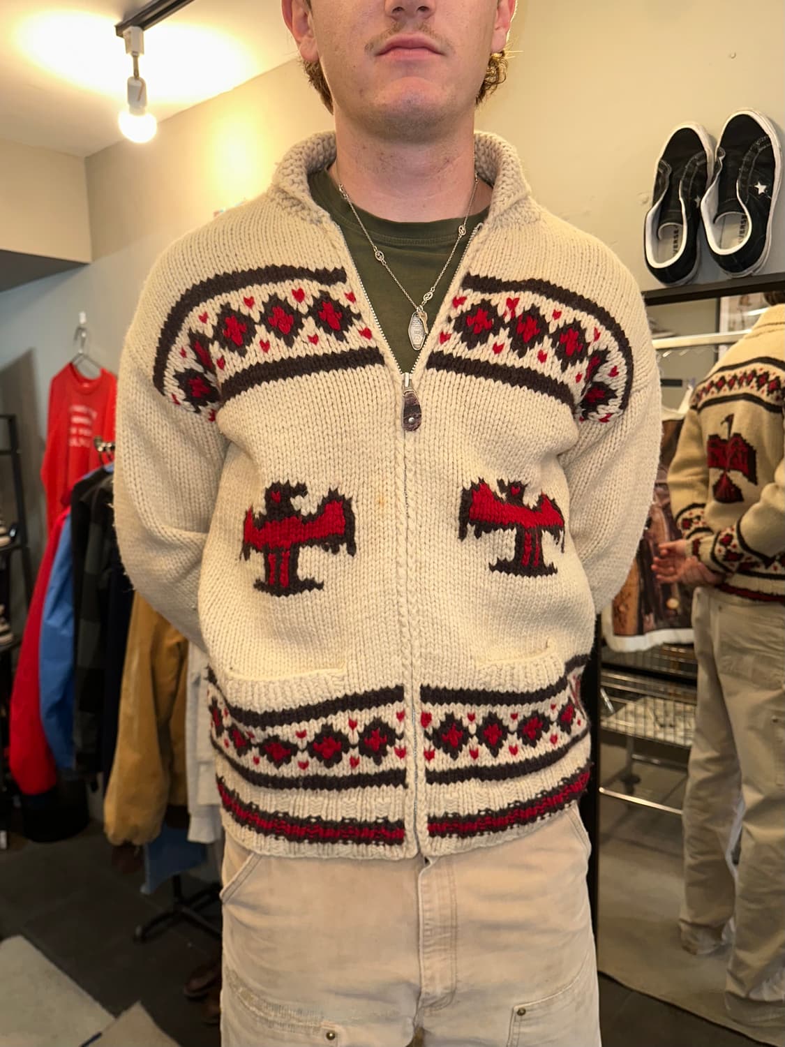 90’s American Cowichan thunder bird JK 상품이미지3