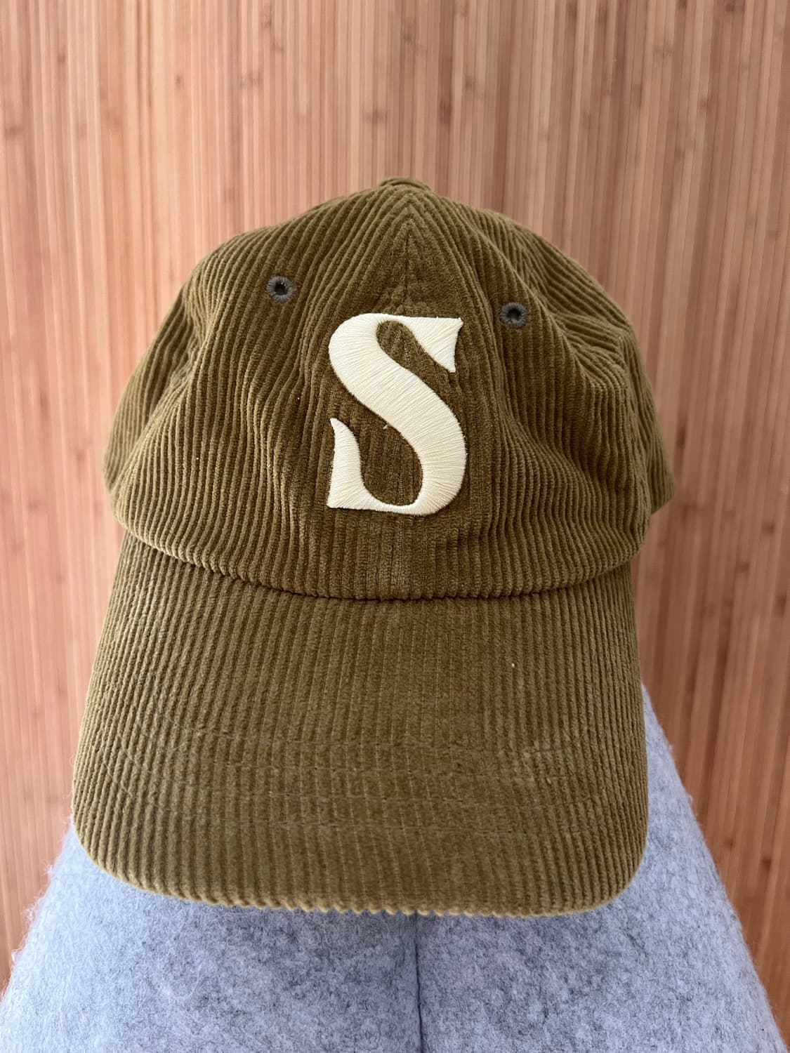 세터(SATUR) 스몰 S 로고 코듀로이 볼 캡 상품이미지1