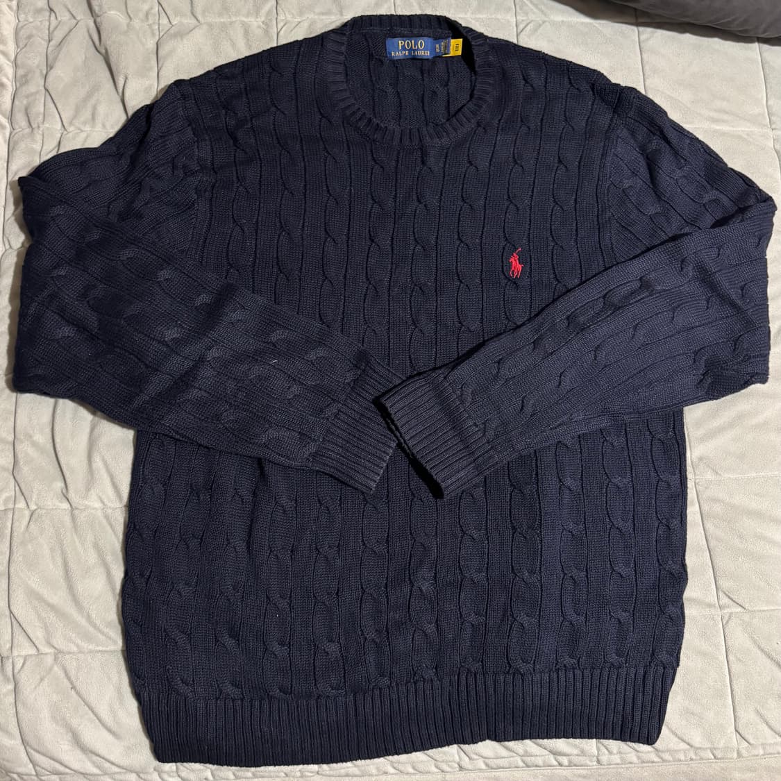 [XL] 폴로랄프로렌 케이블 니트 네이비 상품이미지1