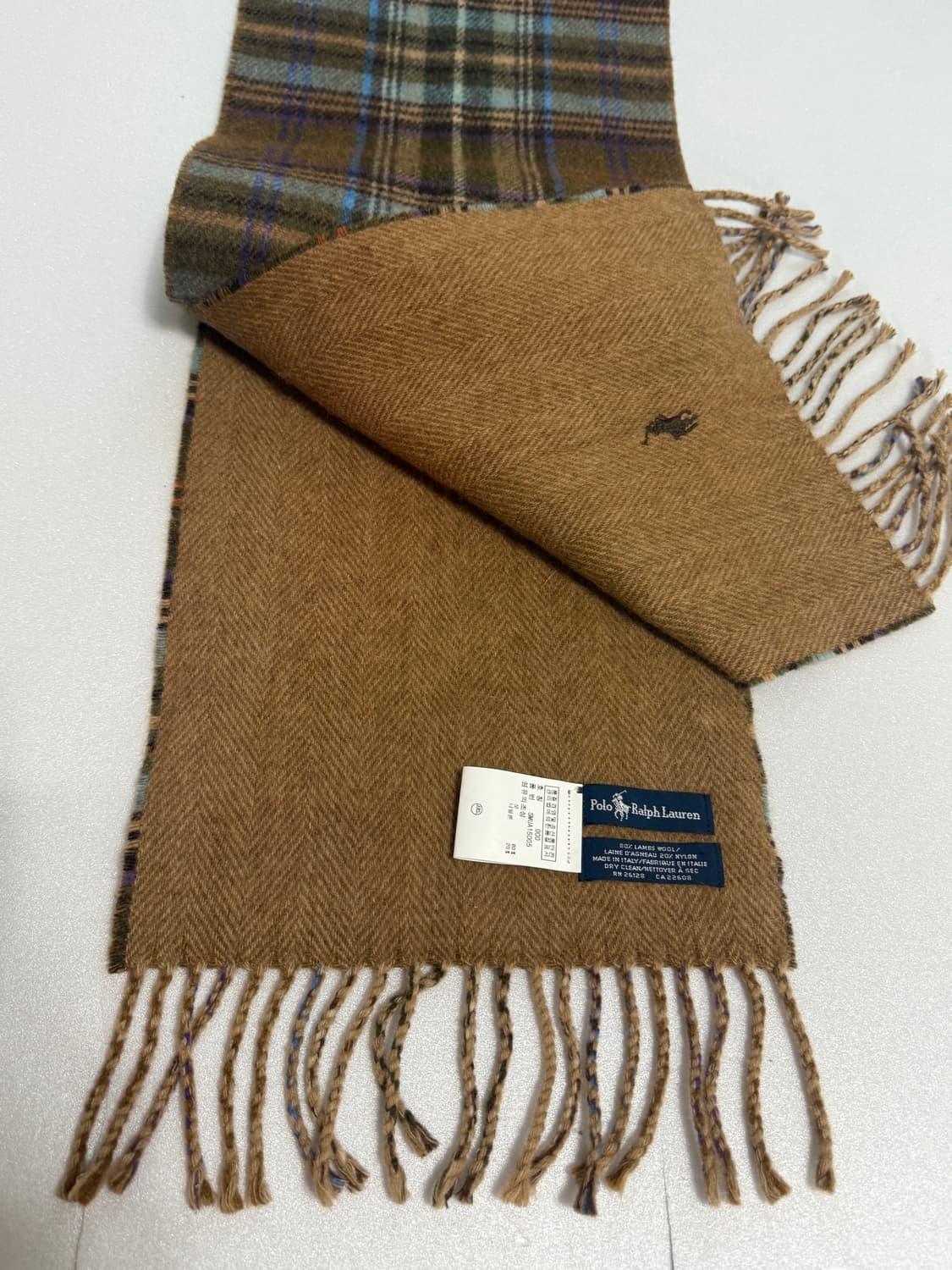 정품)폴로 양면 머플러 상품이미지3