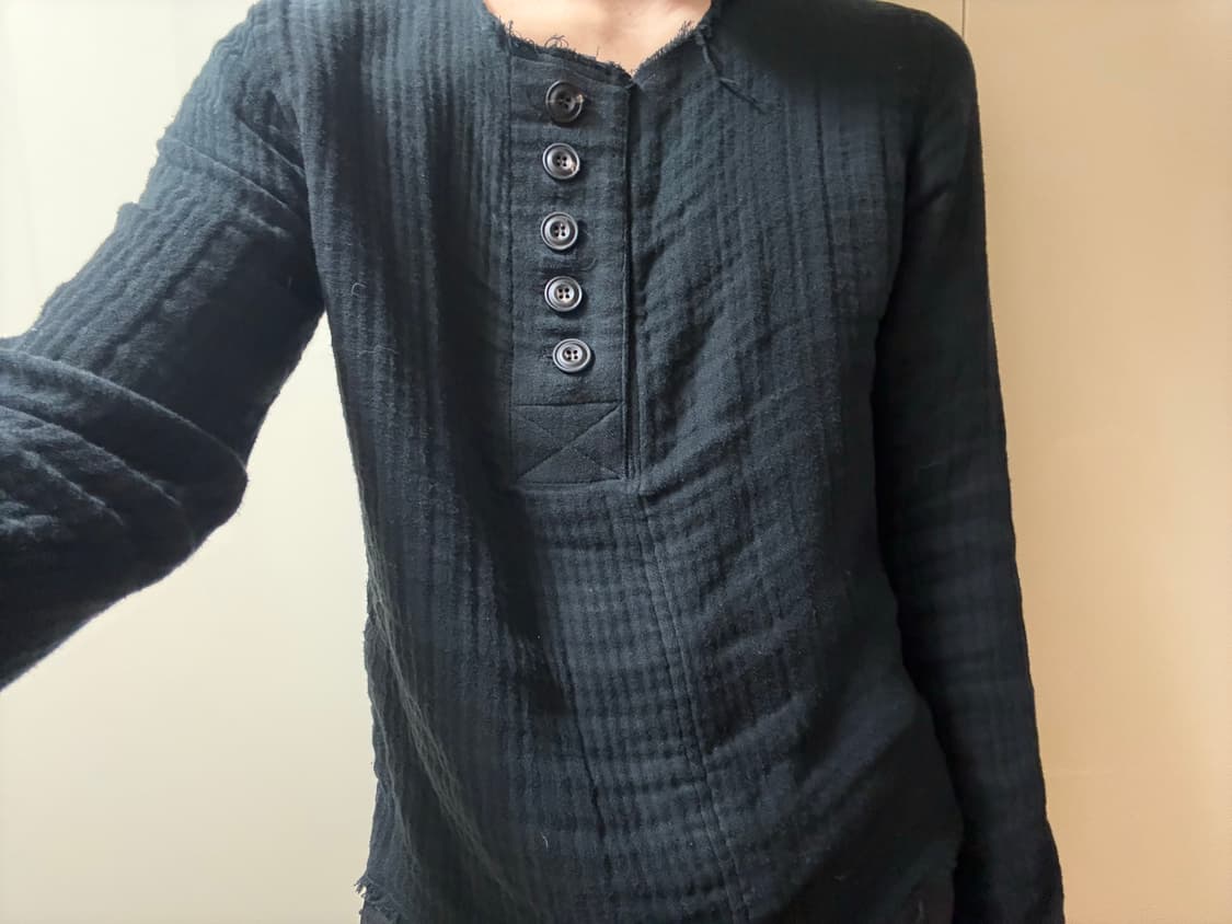 John alexander skelton 거즈 헨리넥 상품이미지2