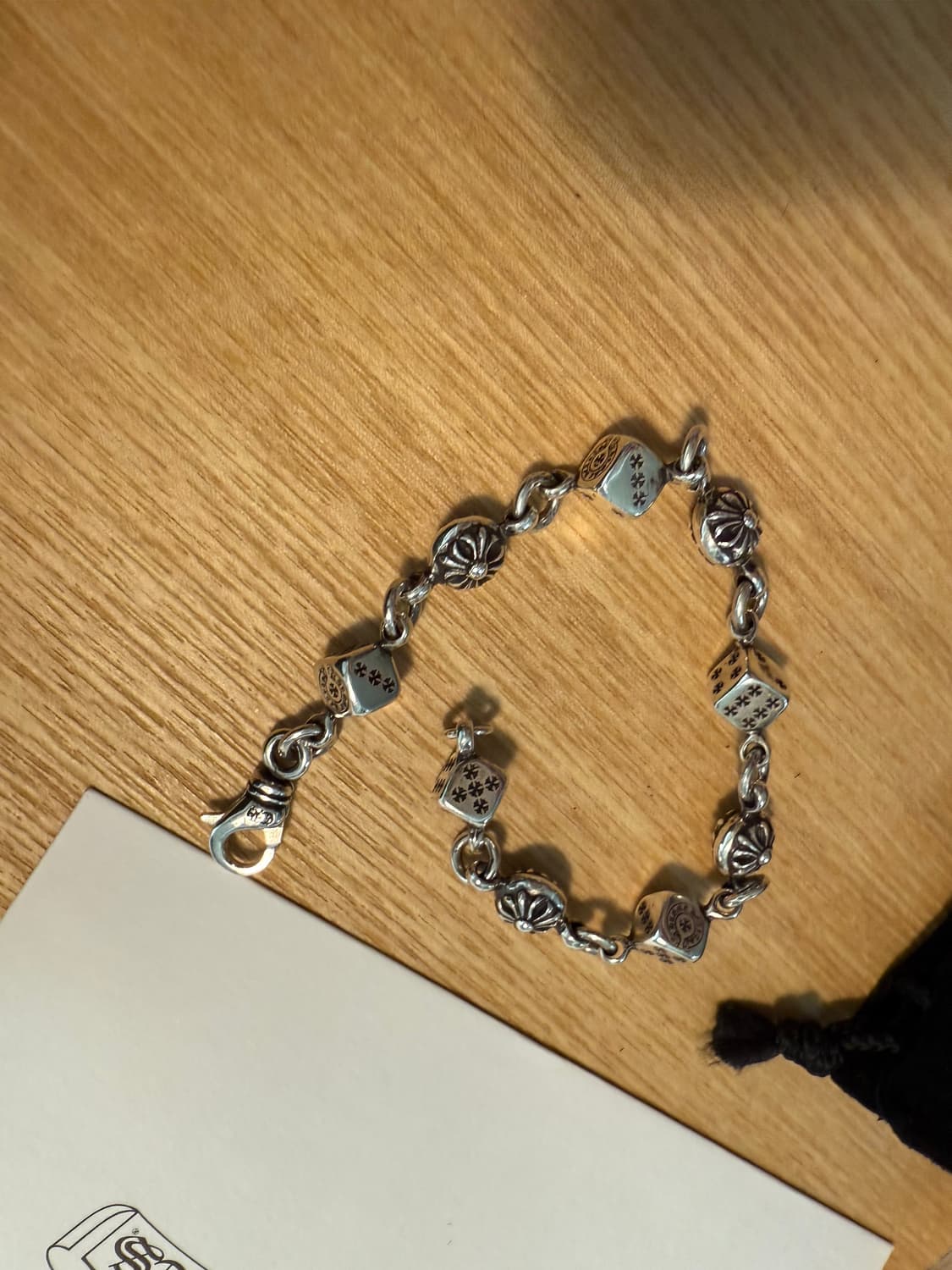 새상품 크롬하츠 다이스 9링크 팔찌 25년 구입 상품이미지5