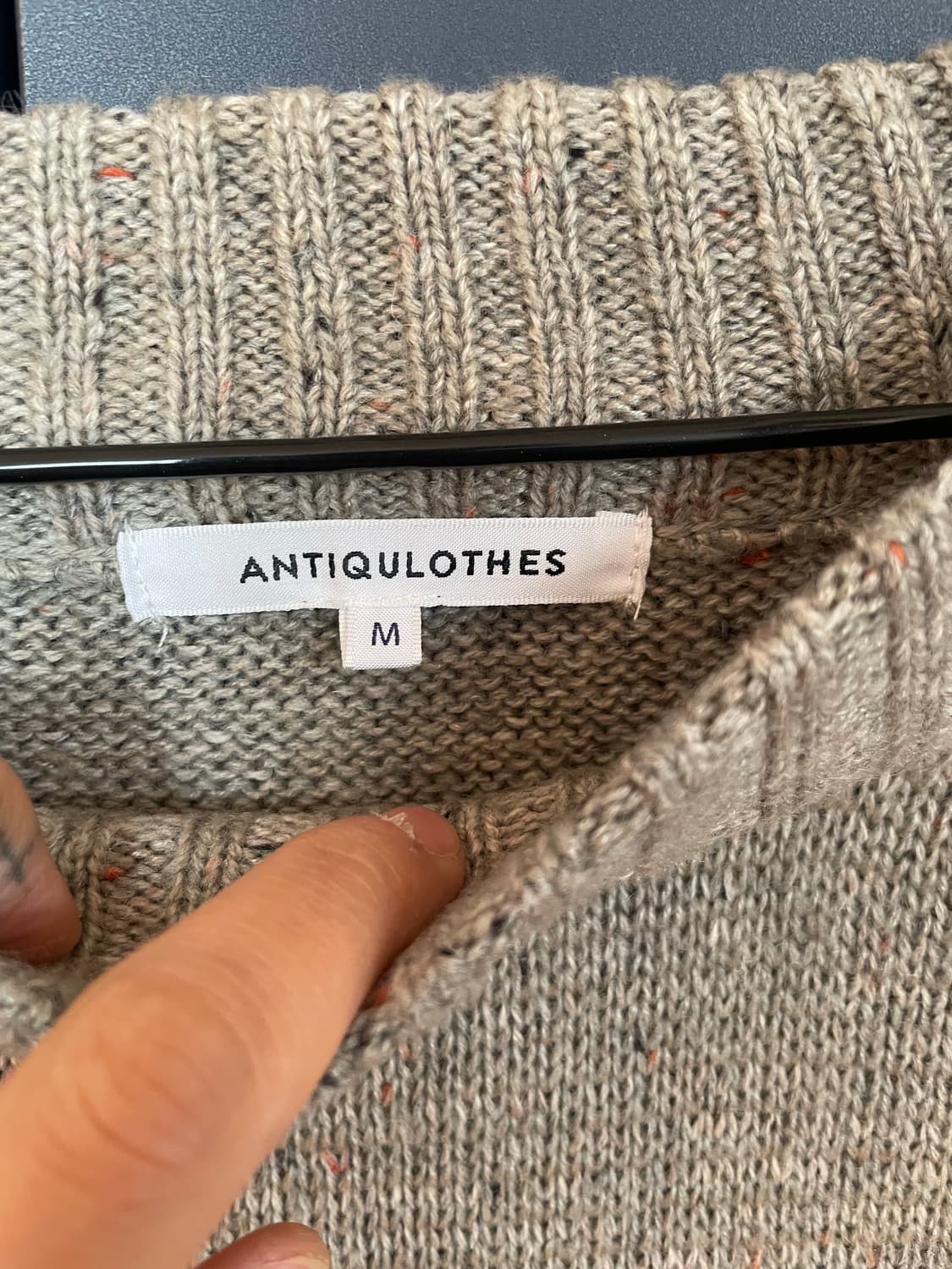 Antiqulothes 오트밀 모리 짜임 니트 상품이미지3