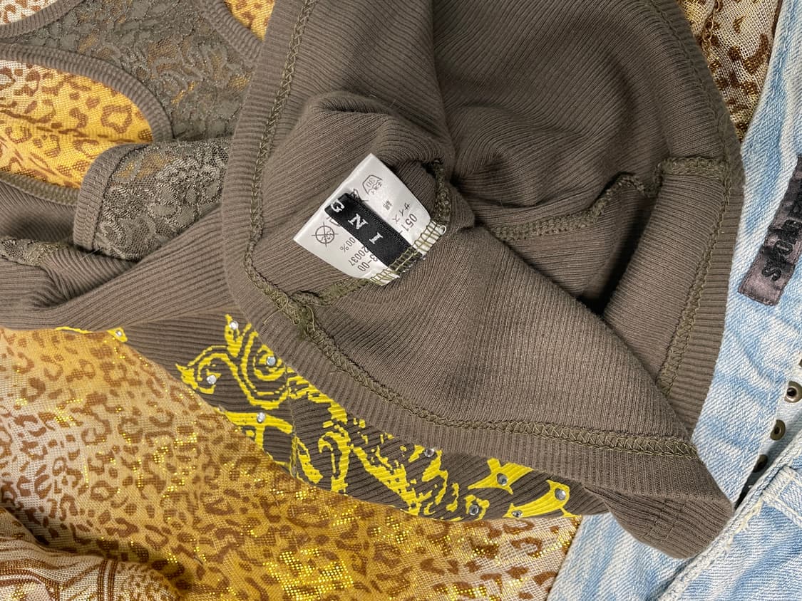 빈티지 y2k 슬리브리스 상품이미지5