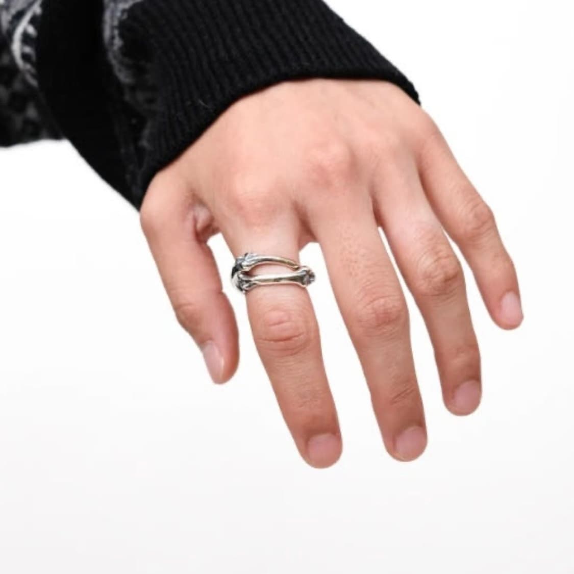 [US8.5] 더 솔로이스트 본 듀얼 링 상품이미지2