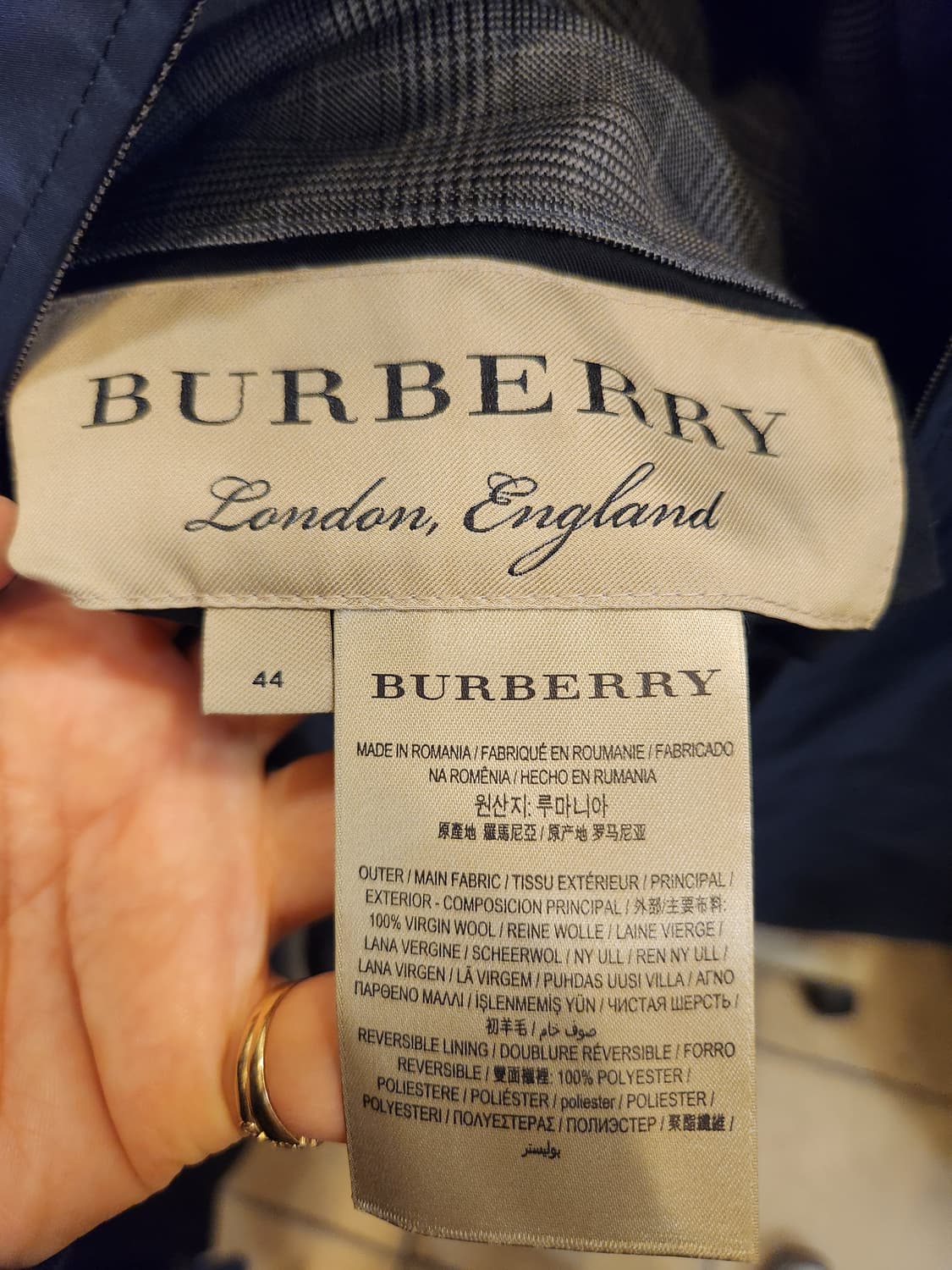 버버리 런던 체크 리버시블 남성코트 상품이미지9