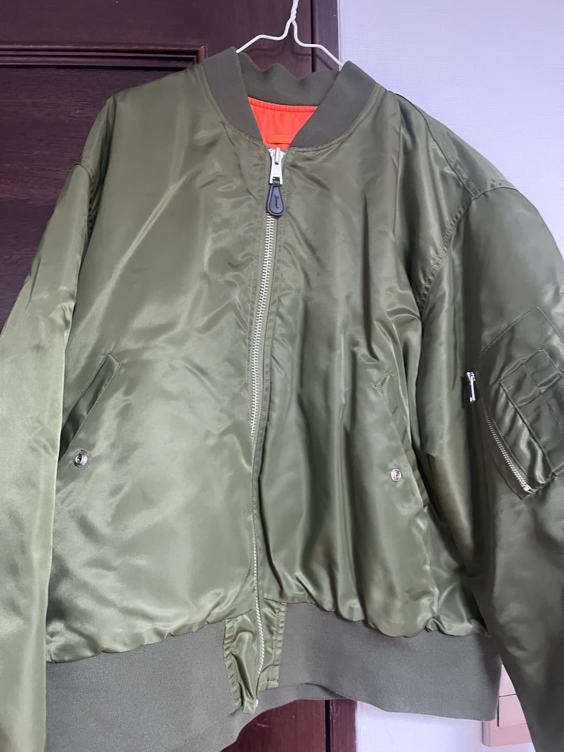 제멋 리치 오버 MA-1 자켓 카키 YHJK2269 상품이미지2