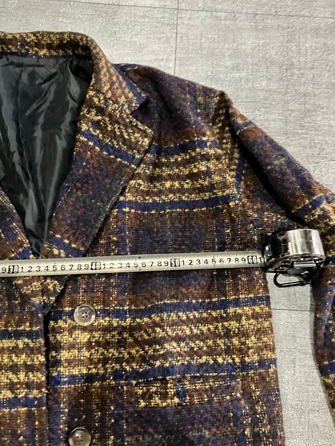 일본빈티지 Giuva 올드스쿨아메카지 헤리티지 트위드 나폴레옹 울자켓 상품이미지2