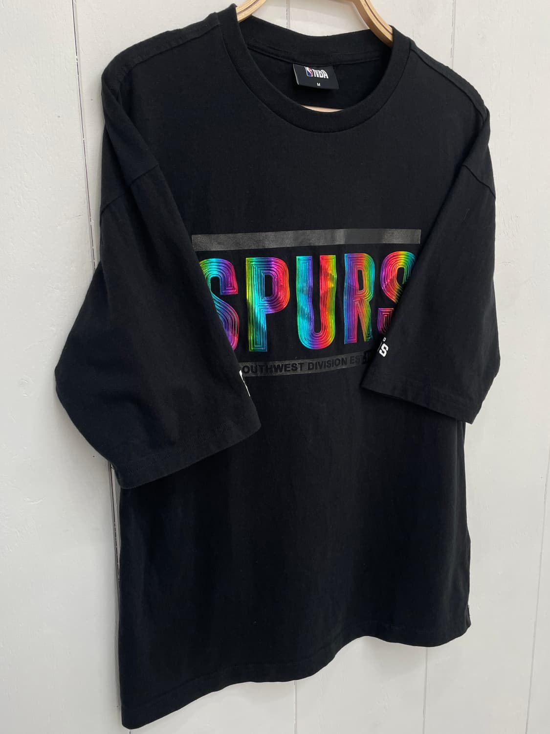 NBA 샌안토니오 스퍼스 홀로그램 로고 반팔 티셔츠 상품이미지4