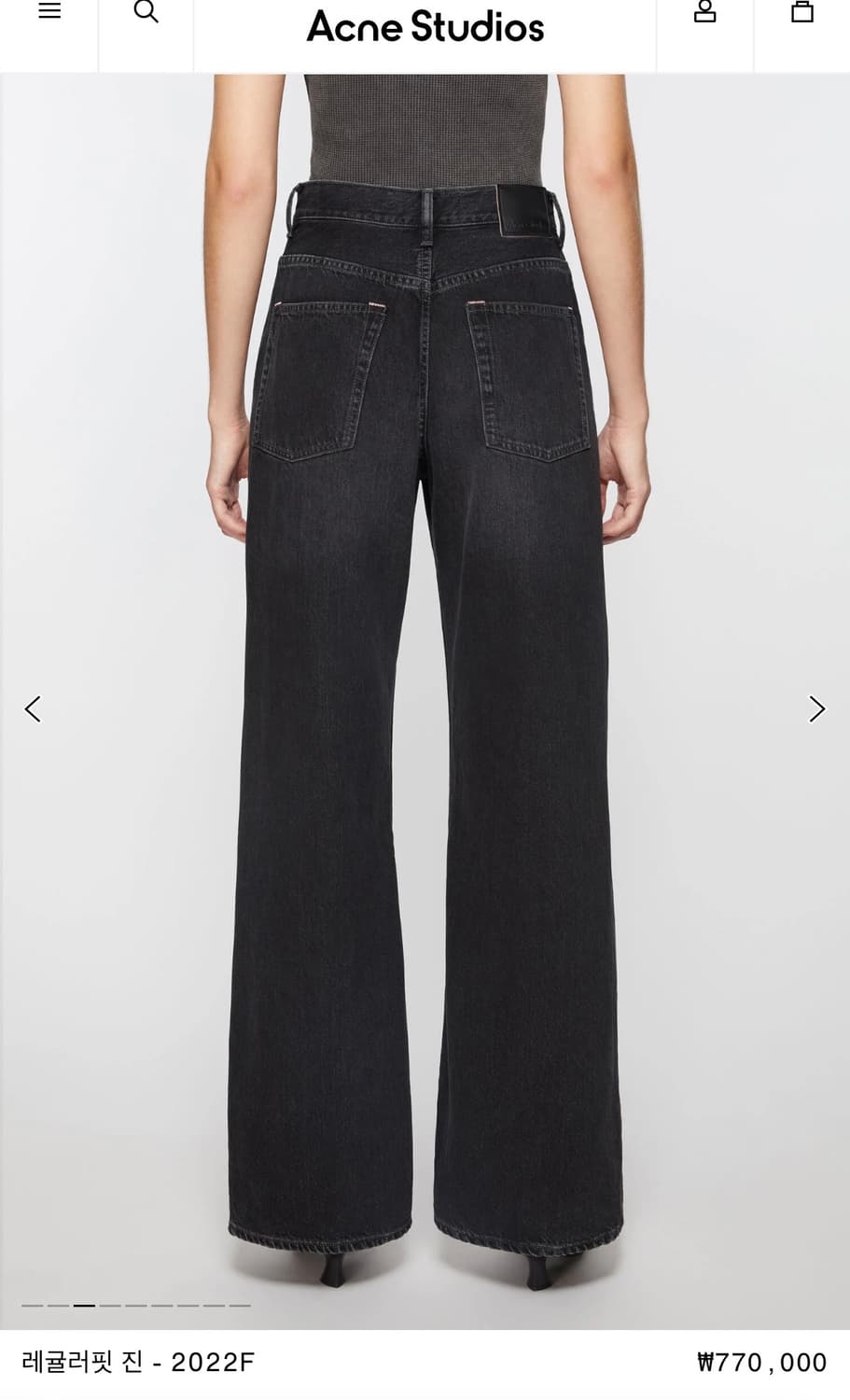 아크네 블랙데님 26-30 acne 상품이미지4