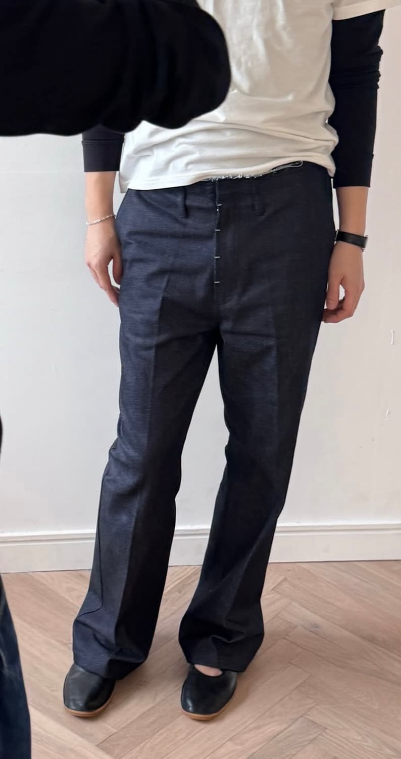 리젤서비스 컷오프 데님팬츠 상품이미지1