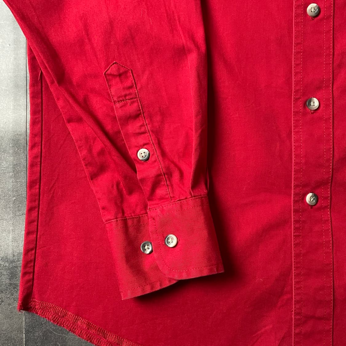 WRANGLER 랭글러 빈티지 플랩포켓 레드 코튼 셔츠 A00474 상품이미지5