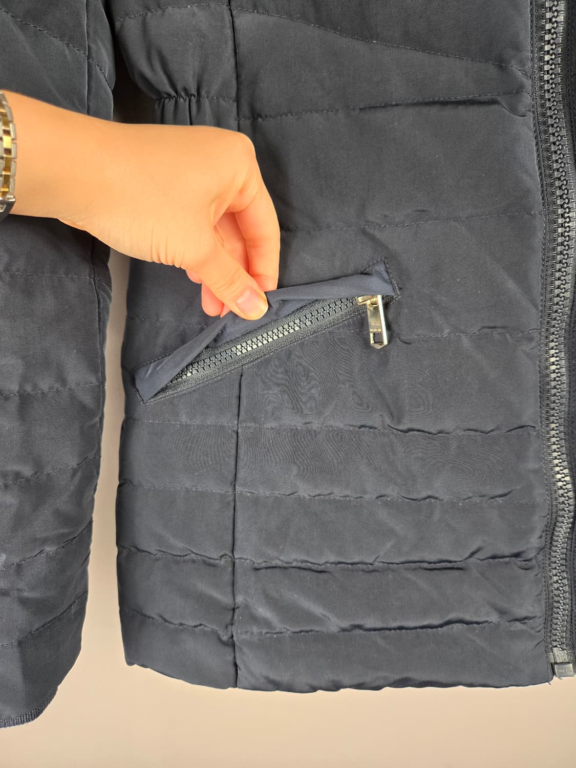 [무료배송]타미힐피거 S 여성 다운 패딩 점퍼 네이비 상품이미지6