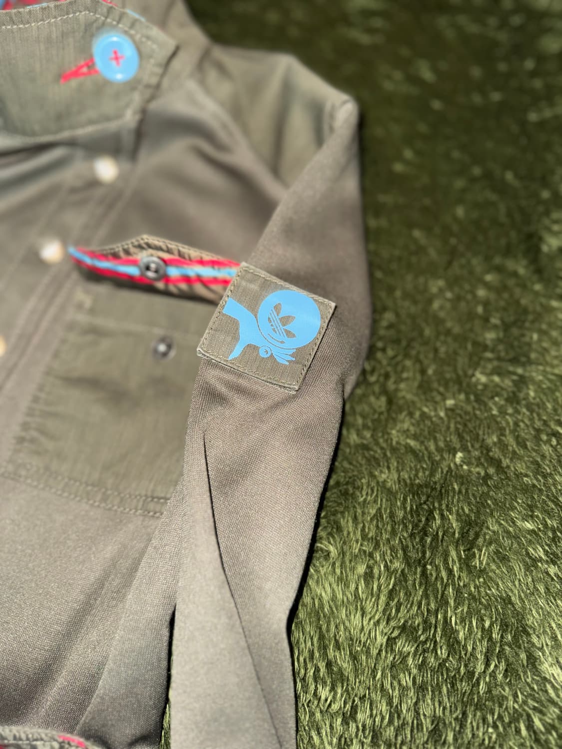 [85] 00s 아디다스 오리지널스 패치워크 밀리터리 저지 원피스 상품이미지5