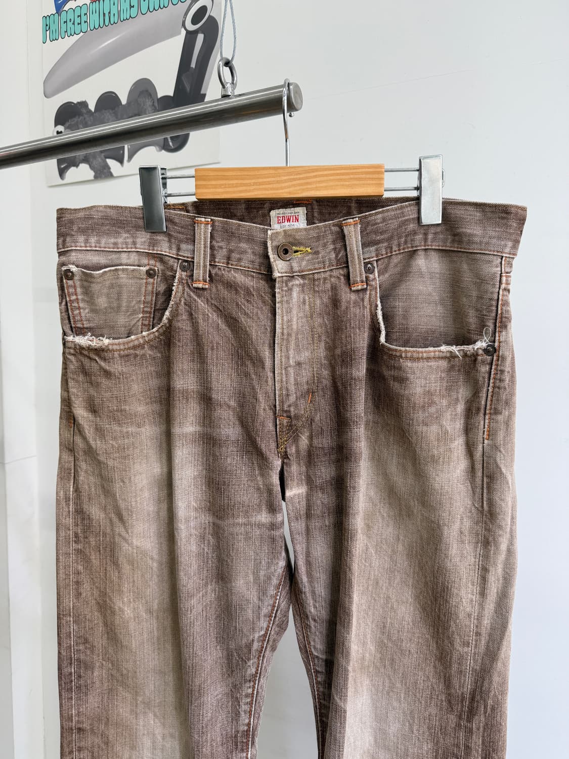 EDWIN (Made in Japan) 브라운 데님팬츠 상품이미지2