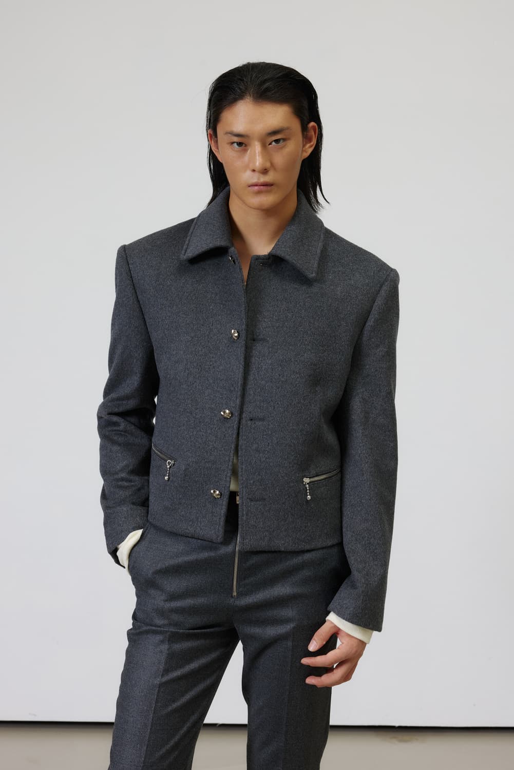 R-4 캐시미어 크롭 자켓 상품이미지8