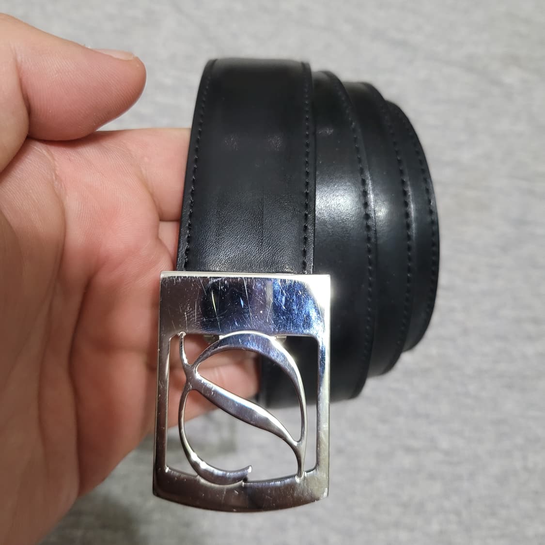 정품 듀퐁 로고 남성 벨트 상품이미지2