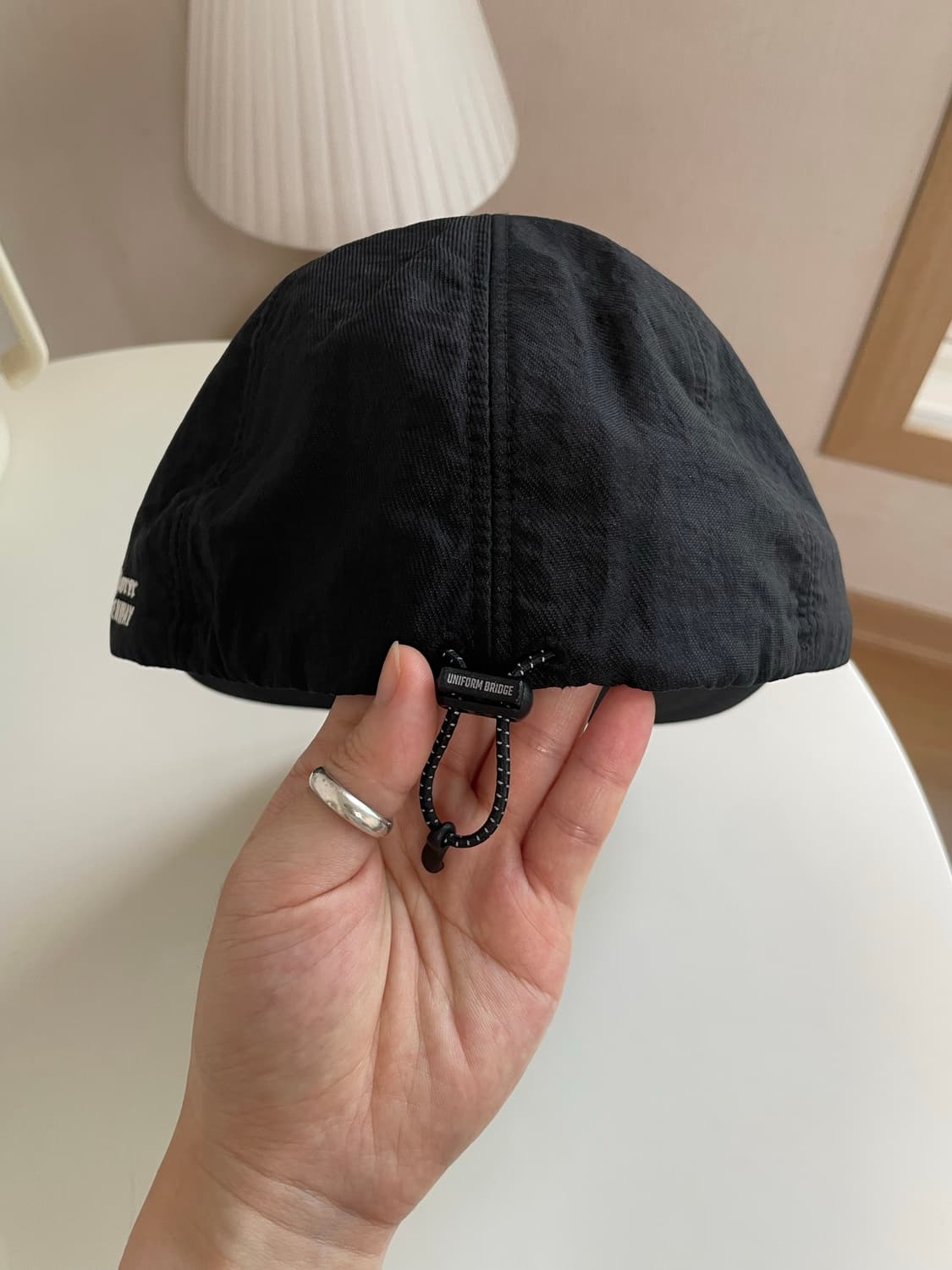 유니폼브릿지 모자 블랙6p string cap 상품이미지2