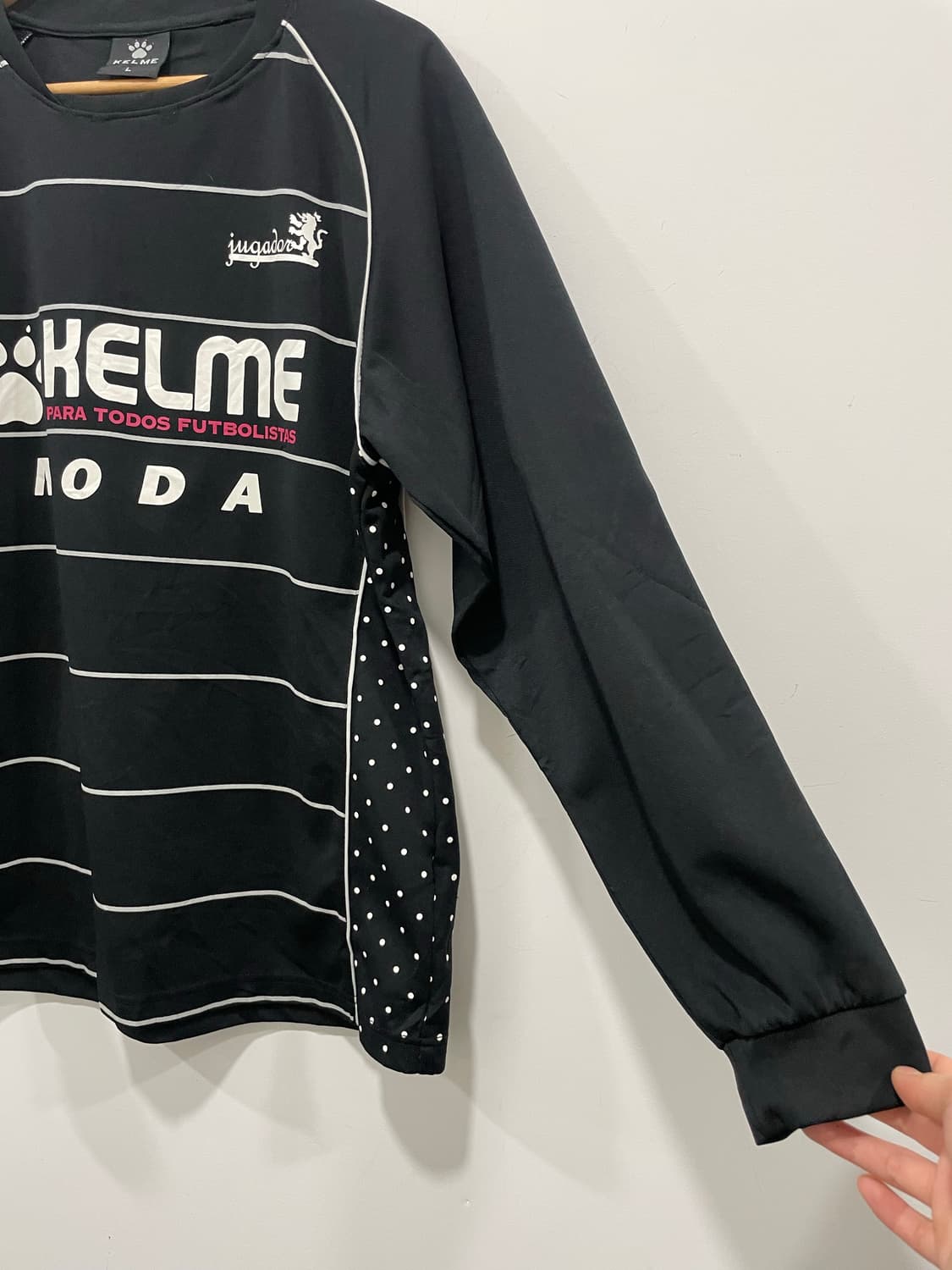 KELME 켈미 빅로고 화이트 도트 블록코어 긴팔 져지 롱슬리브 상품이미지8