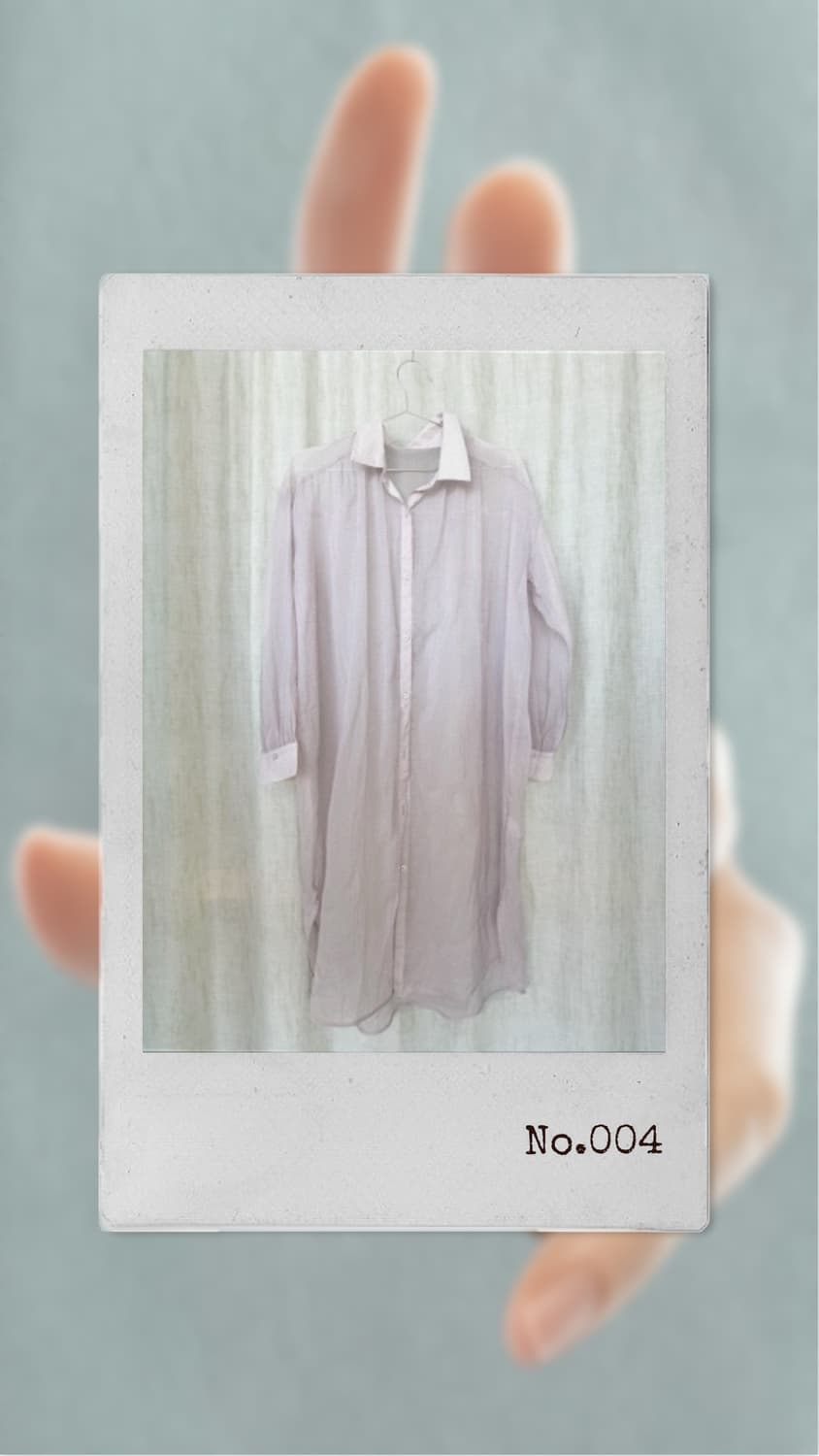 Long lavendar sheer shirt  상품이미지1