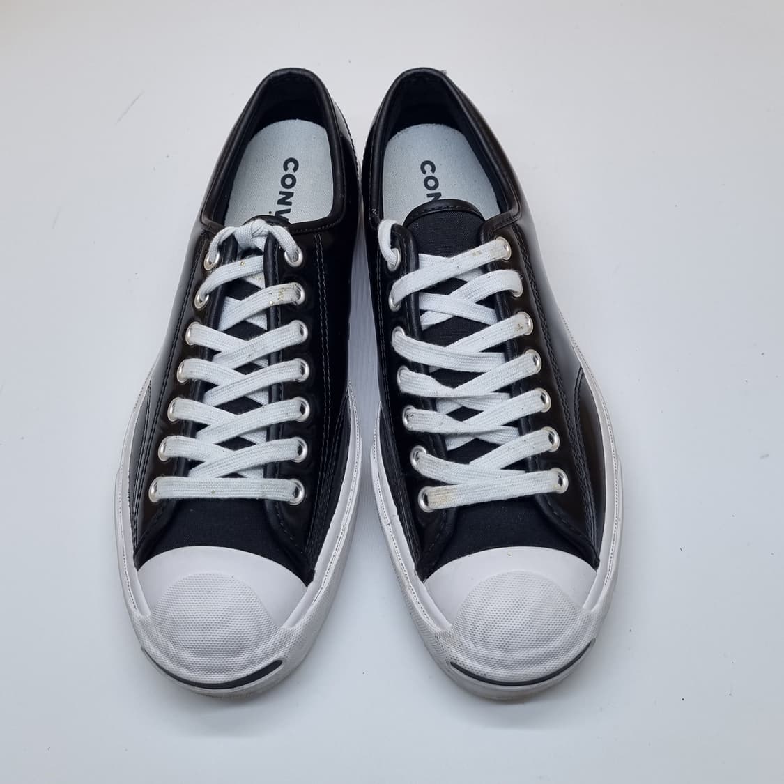 컨버스 잭퍼센로우 레더 블랙 스니커즈255. 상품이미지2