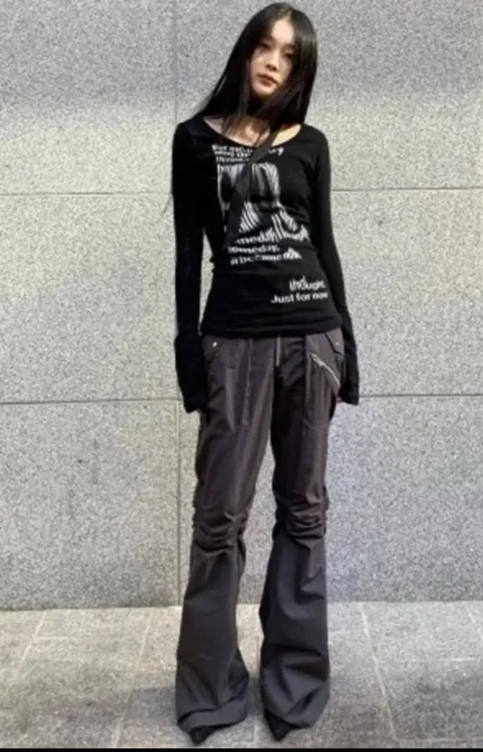 나체 셔링 카고 부츠컷 팬츠 상품이미지2