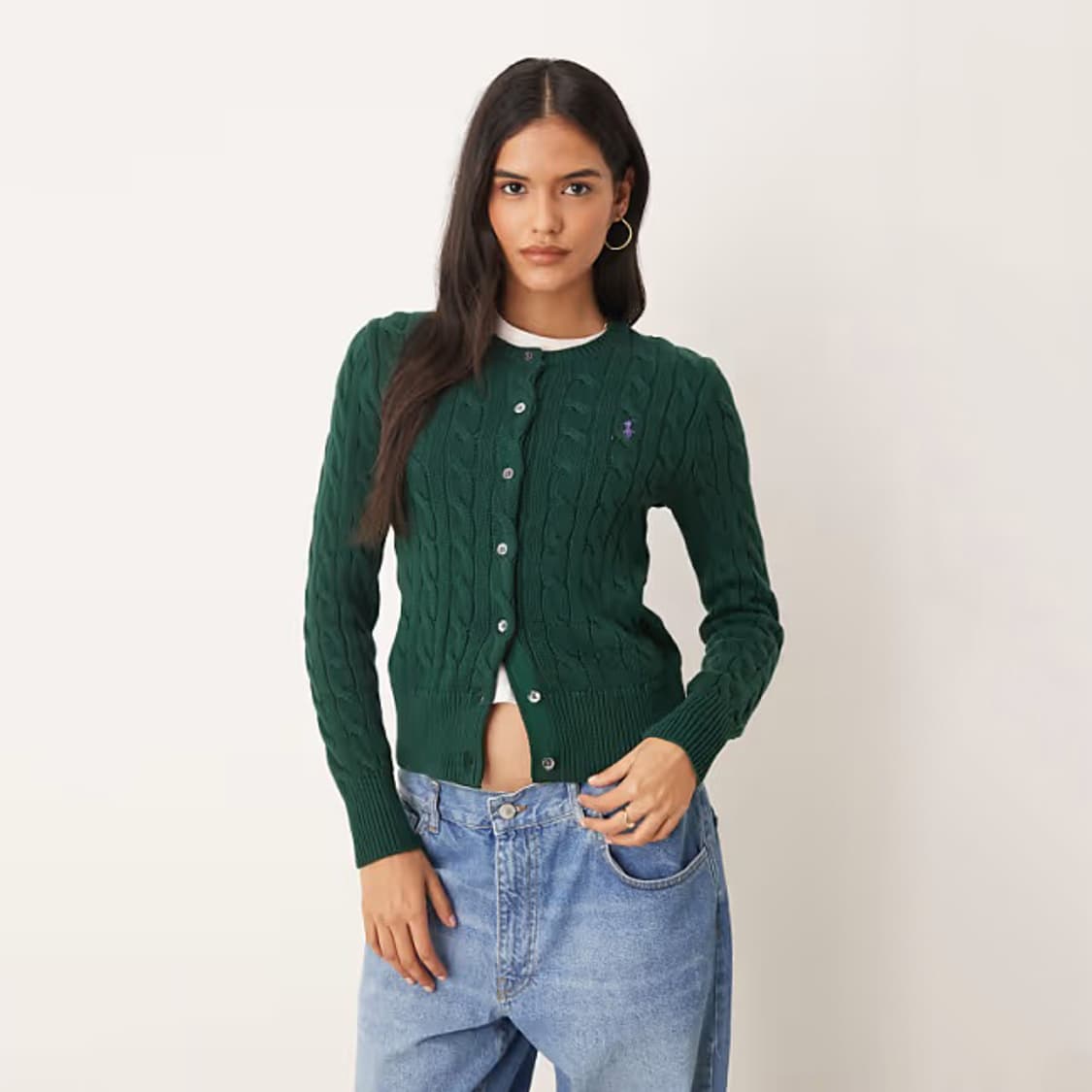 폴로랄프로렌 울캐시미어 케이블 가디건 - L 상품이미지1