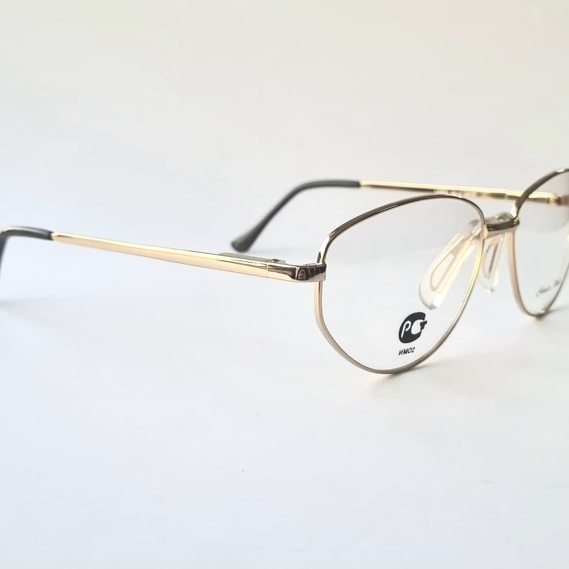 데드스탁 유럽 빈티지 골드 오벌 빅사이즈 안경테 171 상품이미지8