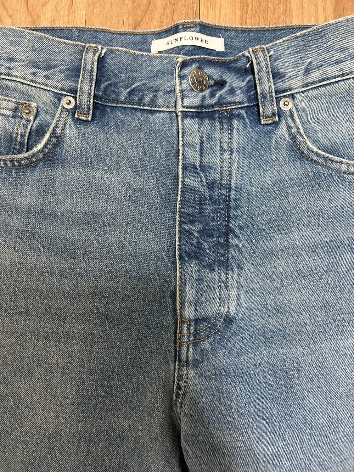 선플라워 스트레이트 트위스트 진 내츄럴 빈티지 32x30 상품이미지3