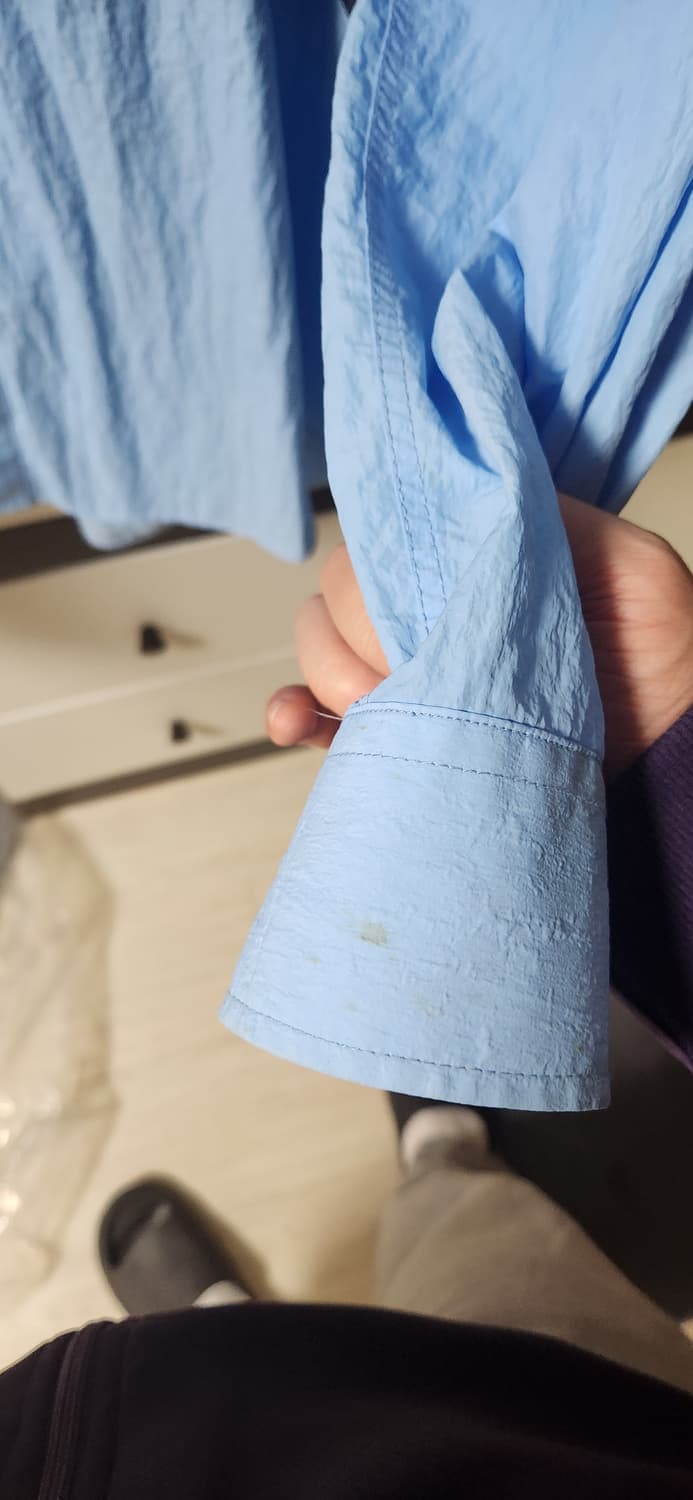 노매뉴얼 DCA NYLON SHIRTS - BLUE L사이즈 상품이미지8