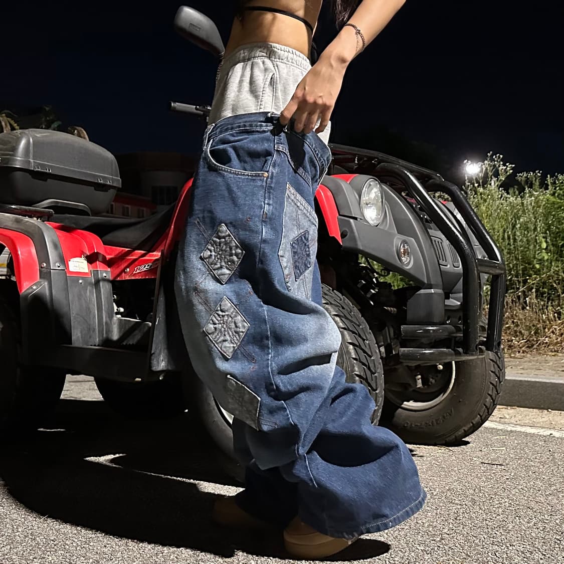 Defjam argyle wide pants 상품이미지2