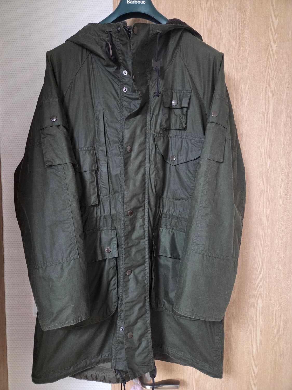 바버X엔지니어드가먼츠 집파카 올리브 s사이즈 상품이미지1