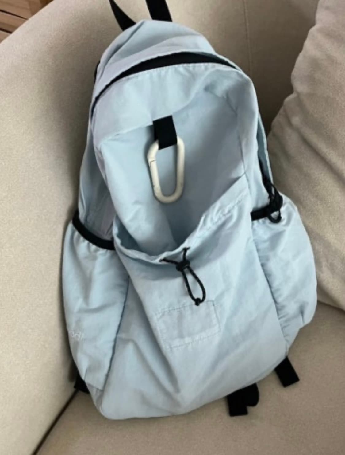 에메모가든 스무드무드 백팩 아이스 블루 상품이미지2
