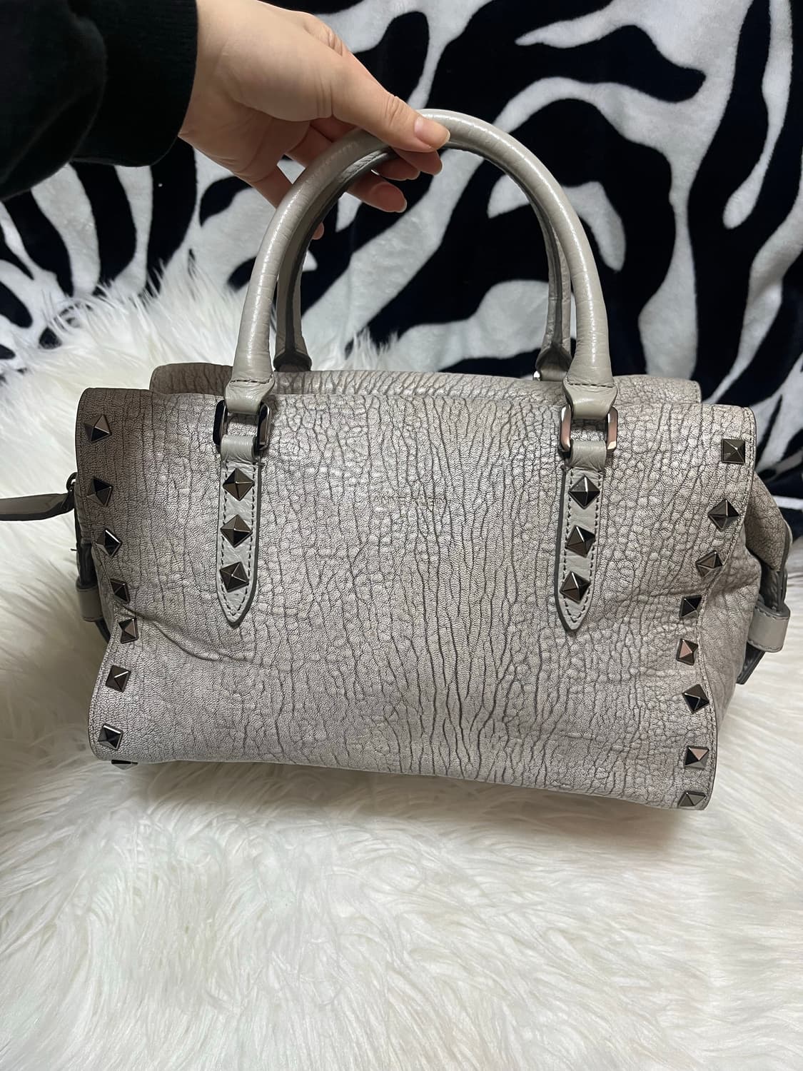 vintage studded grey bag 상품이미지1