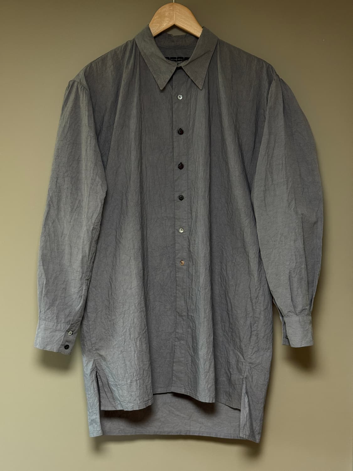 Geoffrey B. Small 실크 코튼 핸드다이 셔츠 LUS03 상품이미지3