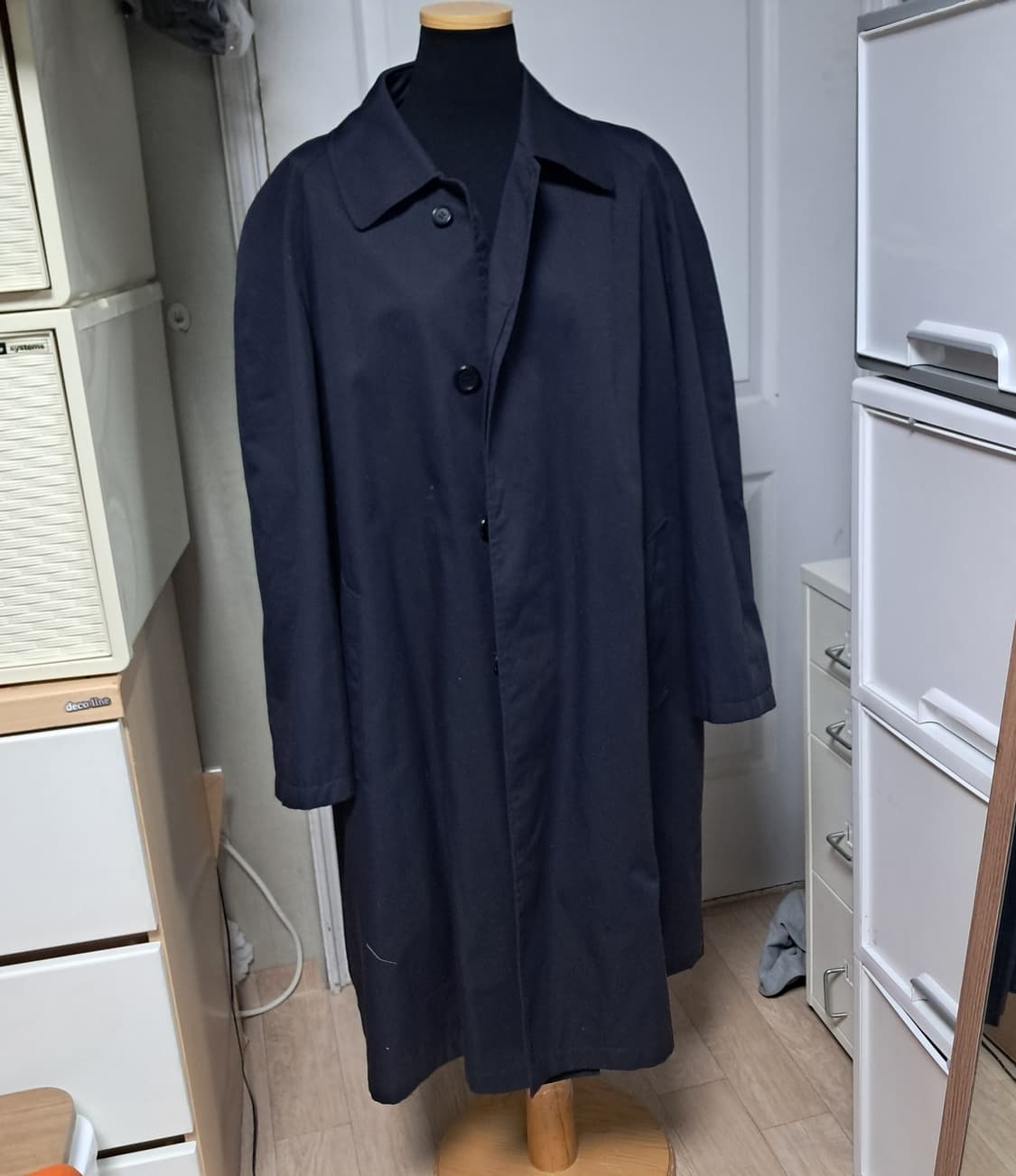 정품 버버리 남성 트렌치 코트 네이비 50 R(약100) 상품이미지1