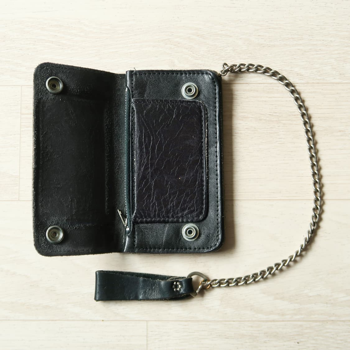 빈티지 7-80s 레더 트러커 지갑 상품이미지5