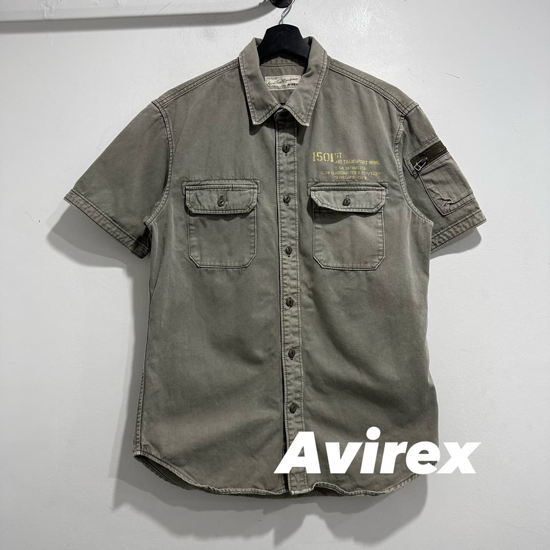 아비렉스 워크 반팔셔츠 상품이미지1