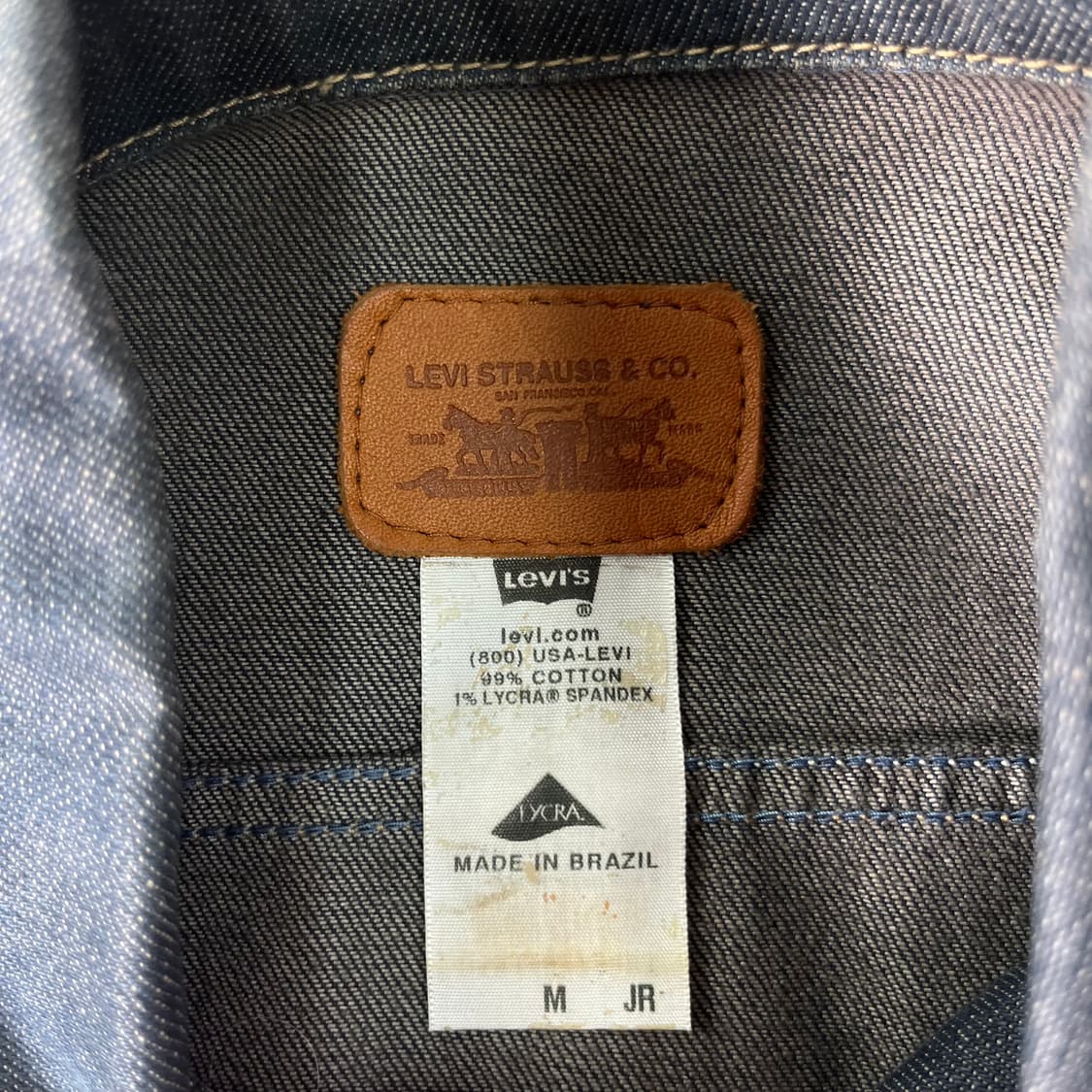 W 95 리바이스 인디고 데님 트러커 자켓 상품이미지3