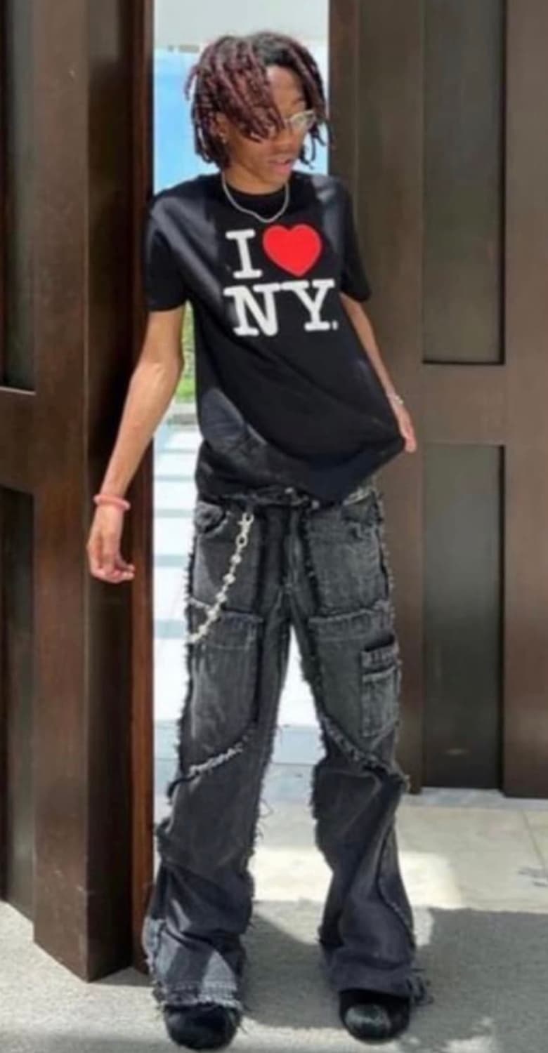 급처)노페이스 스튜디오 데님 플레어진 s사이즈 상품이미지2