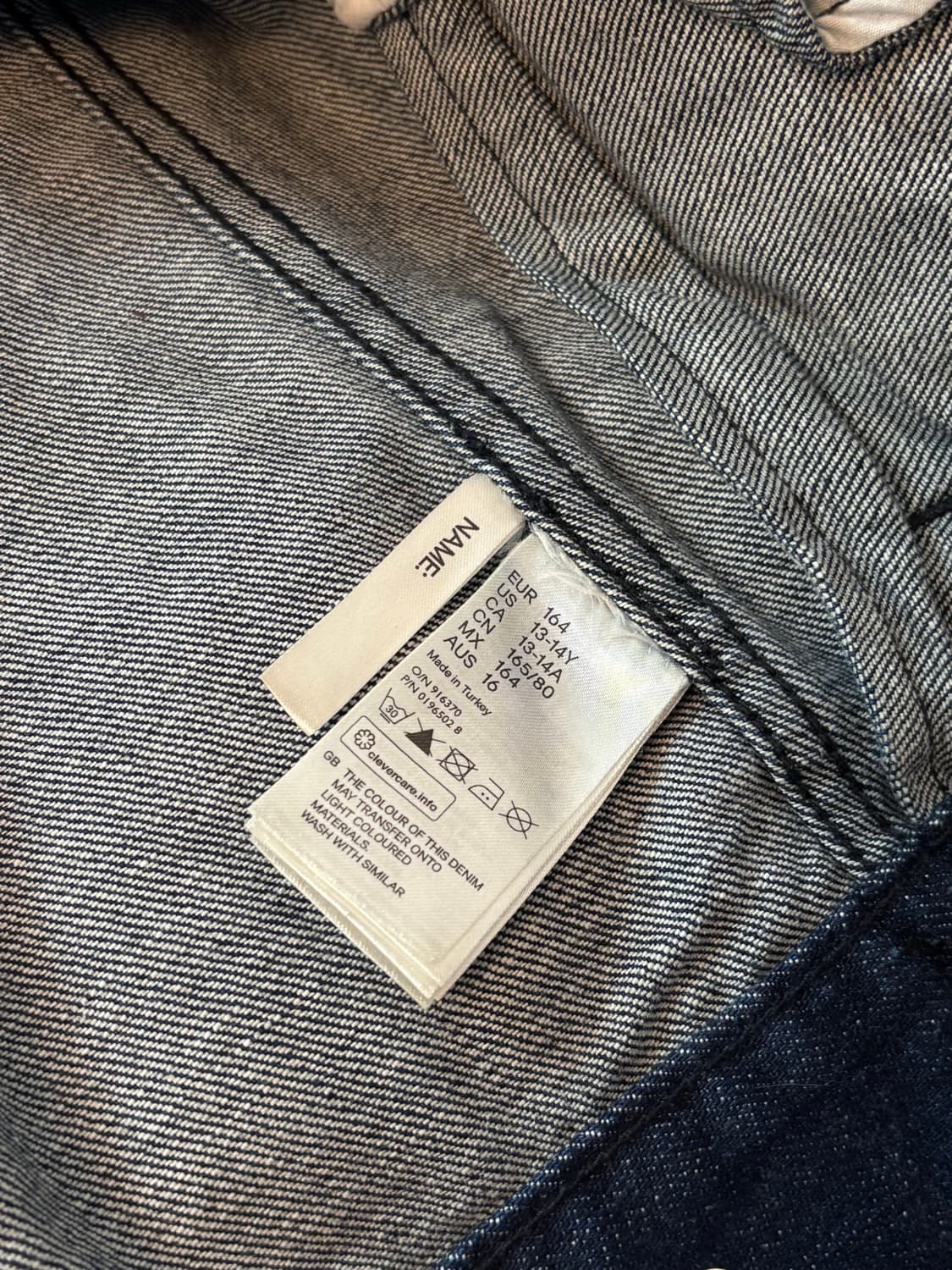 이자벨마랑 h&m 콜라보 걸스 데님자켓 상품이미지6