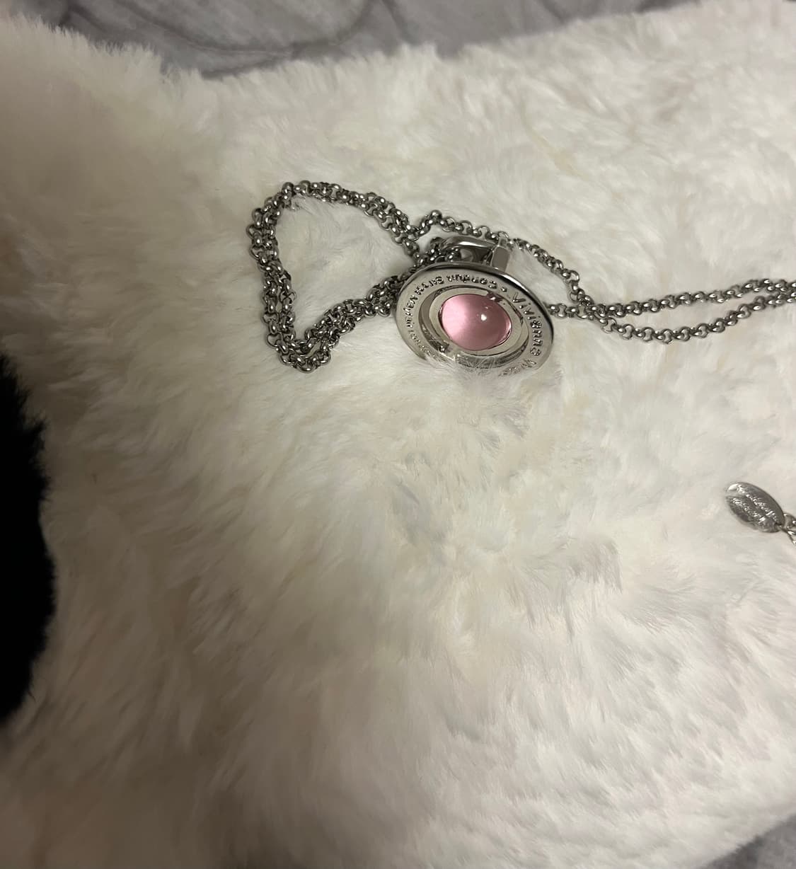 비비안웨스트우드 핑크 orb 목걸이 상품이미지5