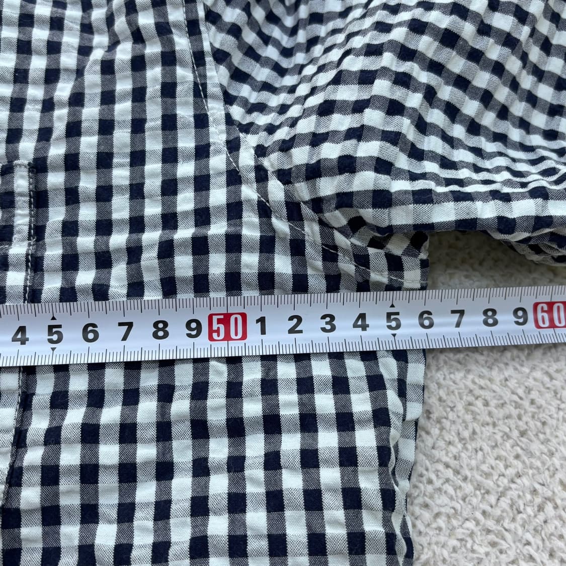 L 갭 깅엄 체크 패턴 반팔 셔츠 0415E 상품이미지6