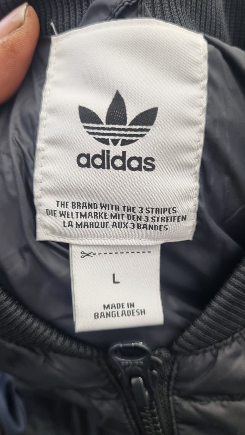 아디다스 오리지널스 삼선 블랙 패딩 자켓 상품이미지3