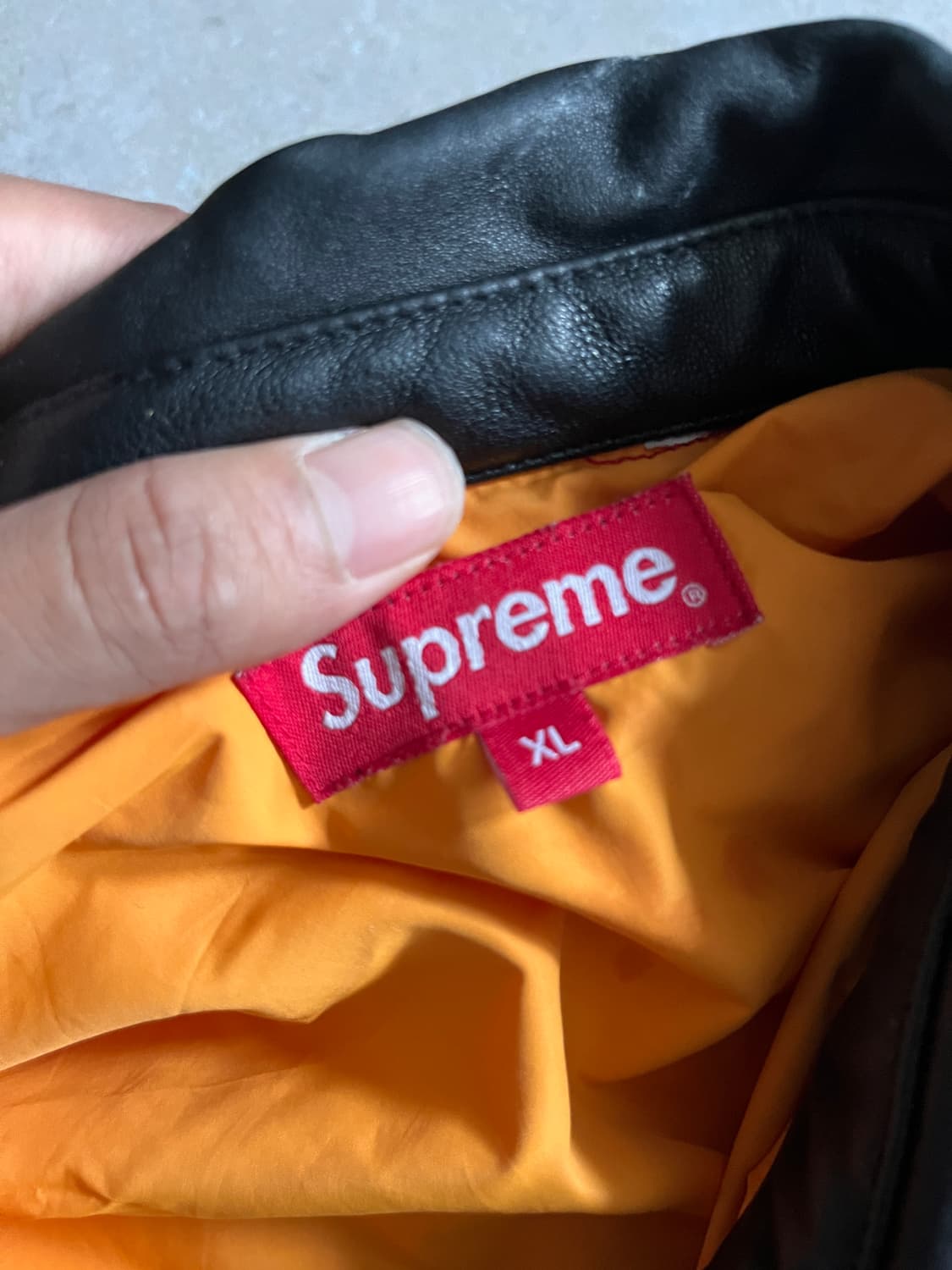 Xl 슈프림 레더카라 퍼피 자켓 상품이미지3