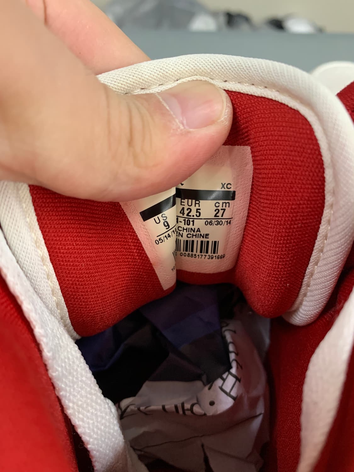 나이키 에어 조던 1 미드 화이트 짐 레드 270 상품이미지8