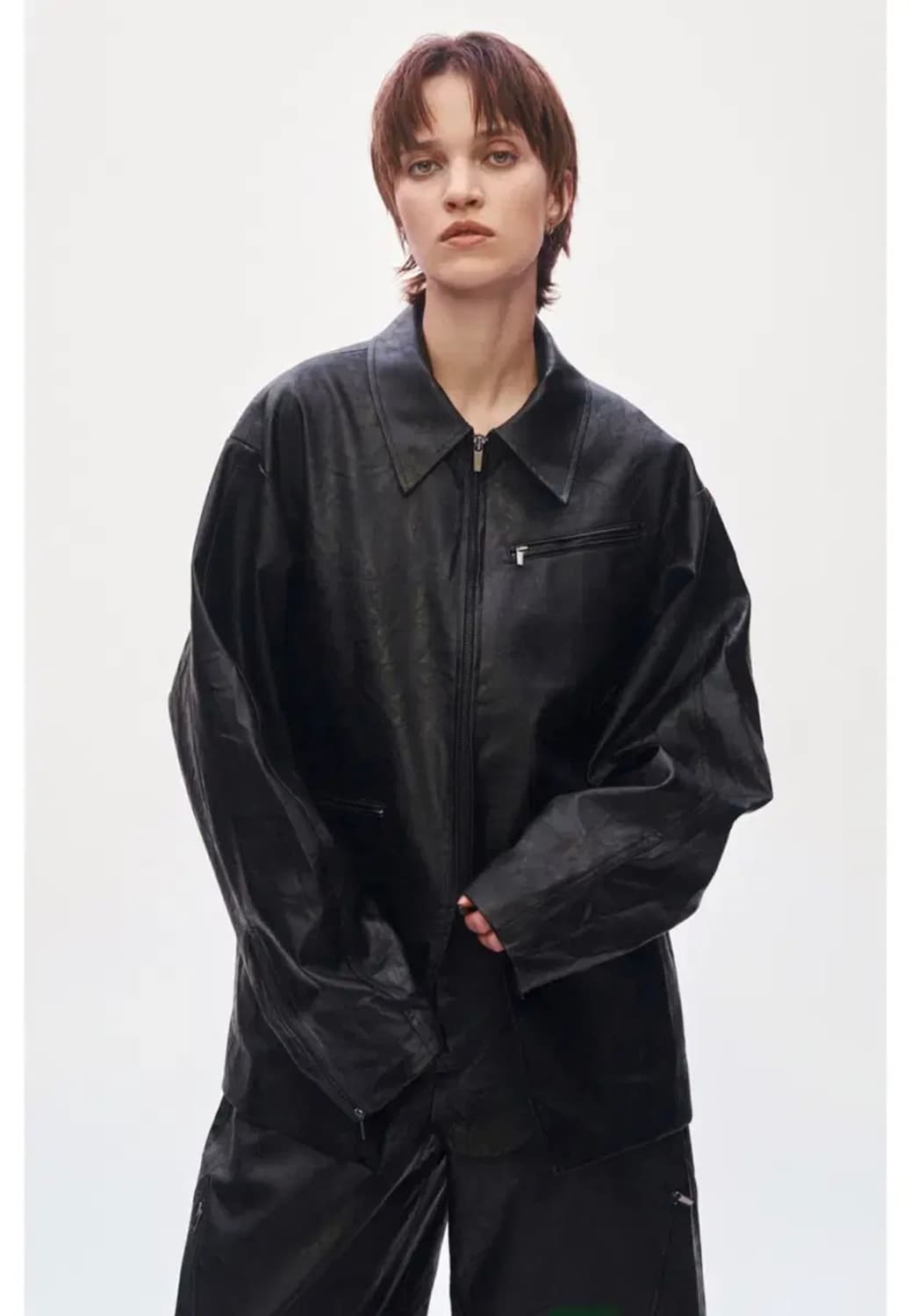 트리밍버드 가죽자켓 (새상품) 상품이미지1